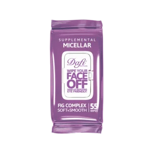 دستمال مرطوب پاک کننده آرایش درب دار دافی مدل میسلار بسته 55 عددی