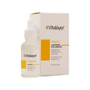 سرم دور چشم کافئین ویتالیر مدل Vitamin C حجم 30 میلی لیتر