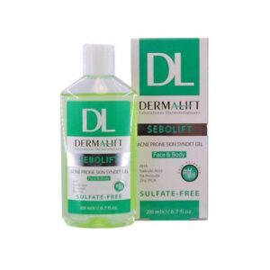 ژل شستشوی صورت و بدن درمالیفت مدل Sebolift حجم 200 میلی لیتر