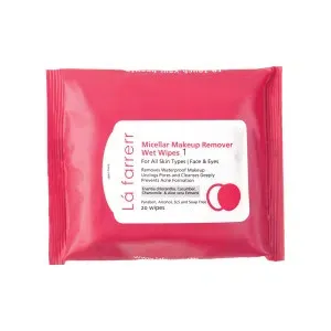 دستمال مرطوب پاک کننده آرایش لافارر کد 1 بسته 20 عددی