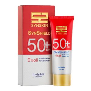 کرم ژل ضدآفتاب بدون رنگ بانوان ساین‌ اسکین، با SPF50، محافظ UVB، مناسب پوست‌های چرب بانوان
