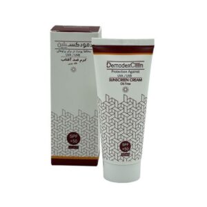کرم ضد آفتاب رنگی دمودکسیلین SPF 50 مناسب برای انواع پوست حجم 50 میلی‌لیتر