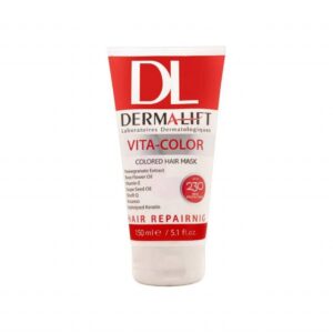 ماسک مو درمالیفت مدل ویتا کالر حجم 150 میلی‌لیتر – تثبیت کننده رنگ و نرم‌کننده موهای رنگ شده