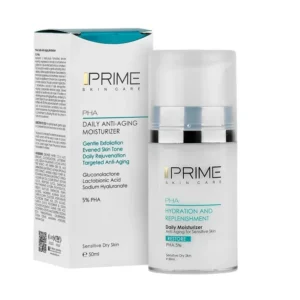 کرم بازسازی‌ کننده و آبرسان صورت PHA 5% پرایم حجم 50 میلی لیتر