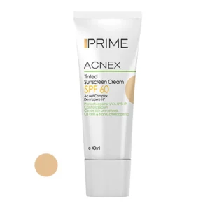کرم ضد آفتاب Acnex پرایم SPF 60 حجم 40 میلی لیتر - بژ